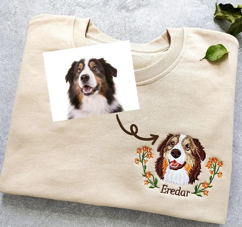 PSS Pet Portrait Embroidered Sweatshirt