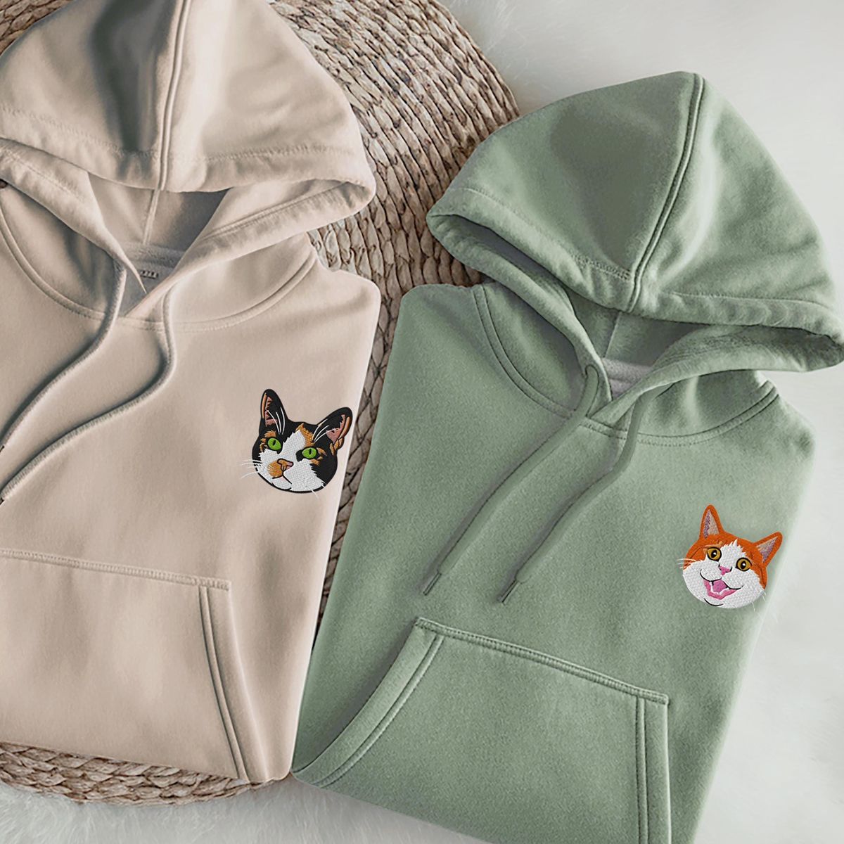 PSS Dog Portrait Embroidery Unisex Hoodie