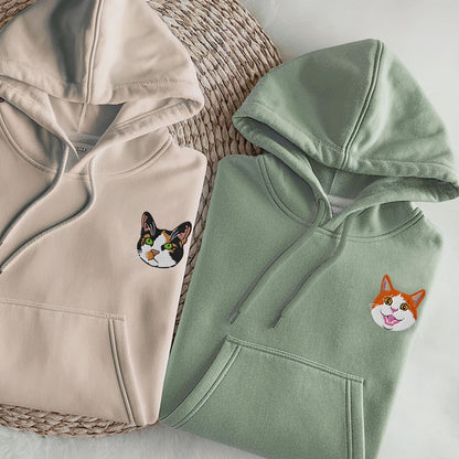 PSS Dog Portrait Embroidery Unisex Hoodie